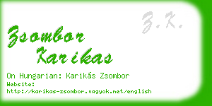 zsombor karikas business card